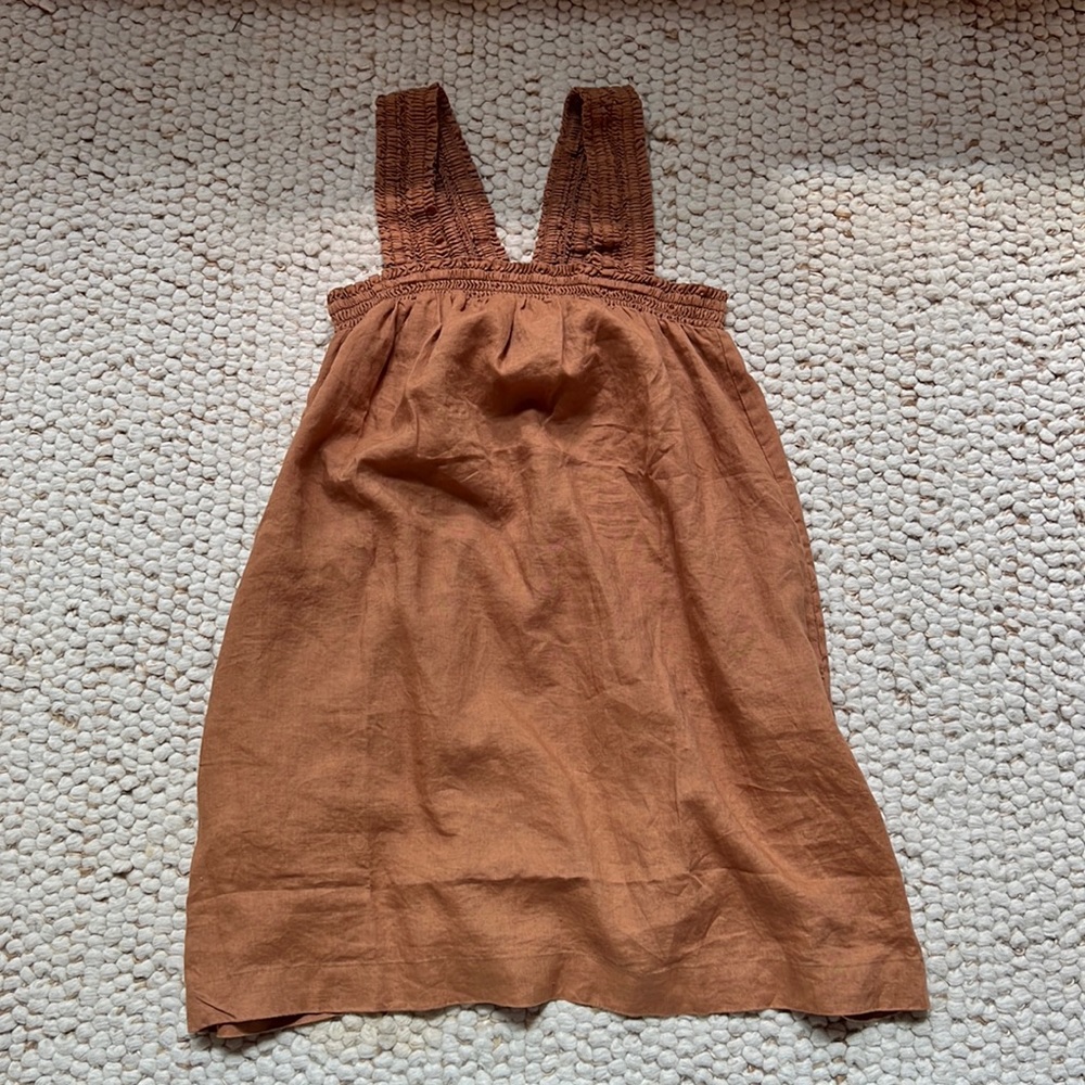 Everlane Linen Smock Dress - M - NWT